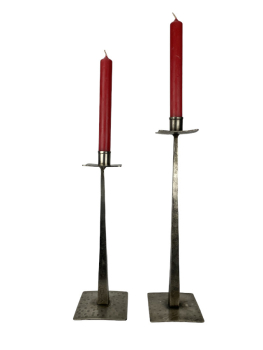 Set aus 2 Kerzenhalter Iride Metall